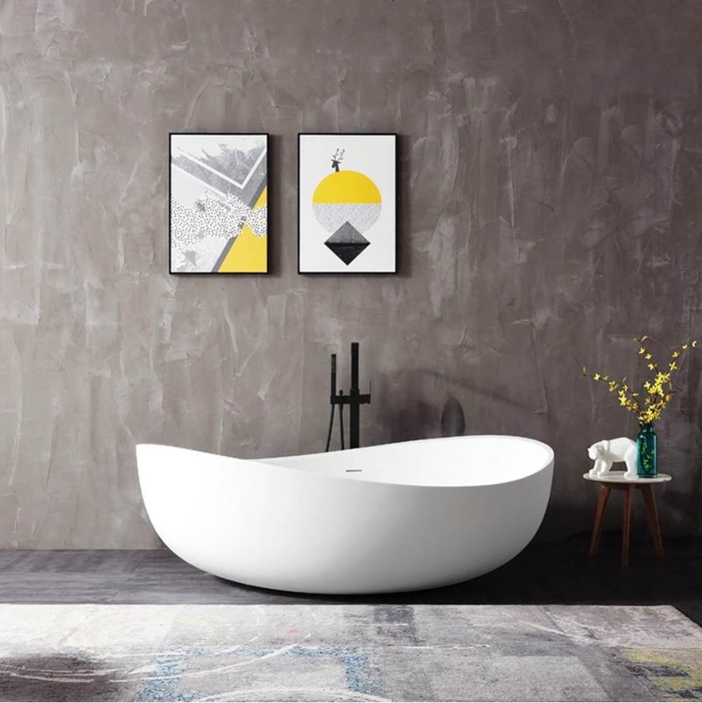 Zayden  Acrylic Contemporary Freestanding Tub