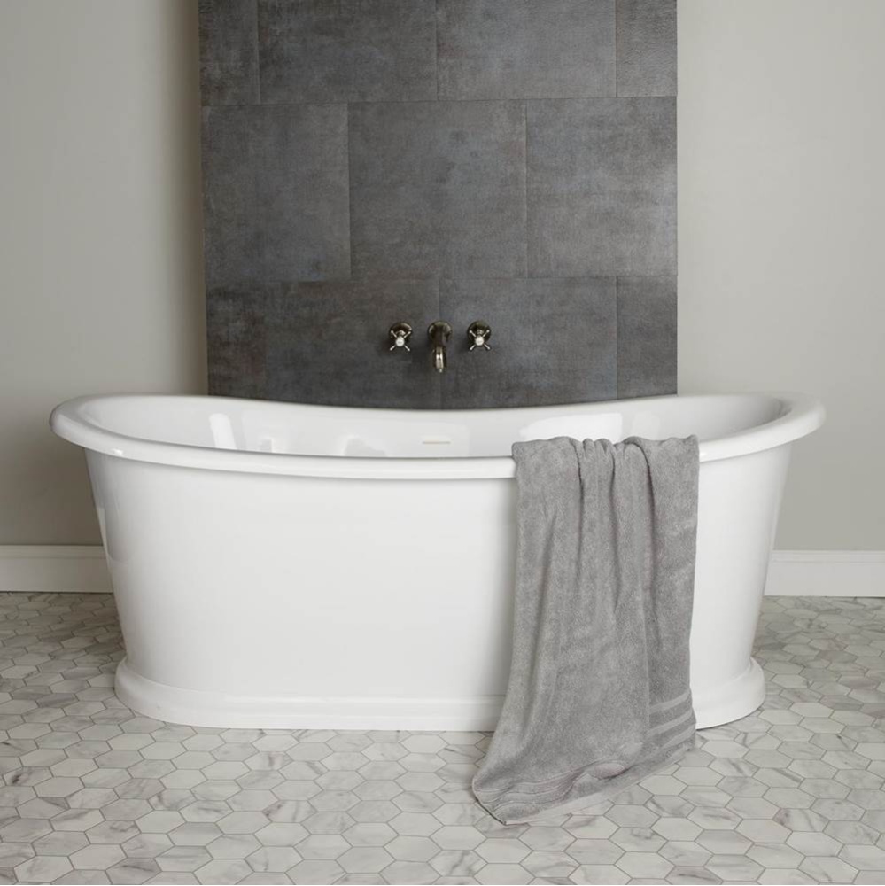 Arcylic Double Slipper Freestanding Tub
