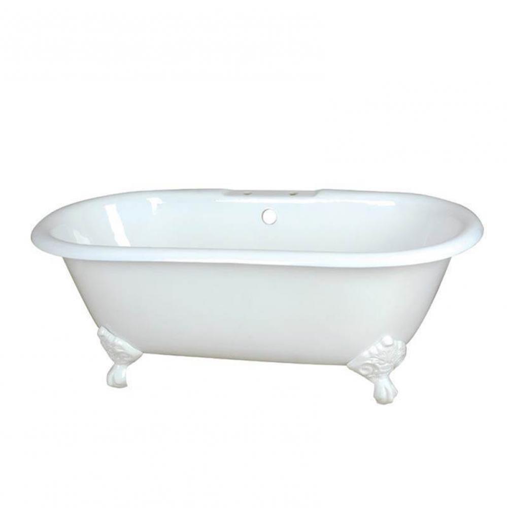 Paloma Cast Iron Double Ended Clawfoot Tub