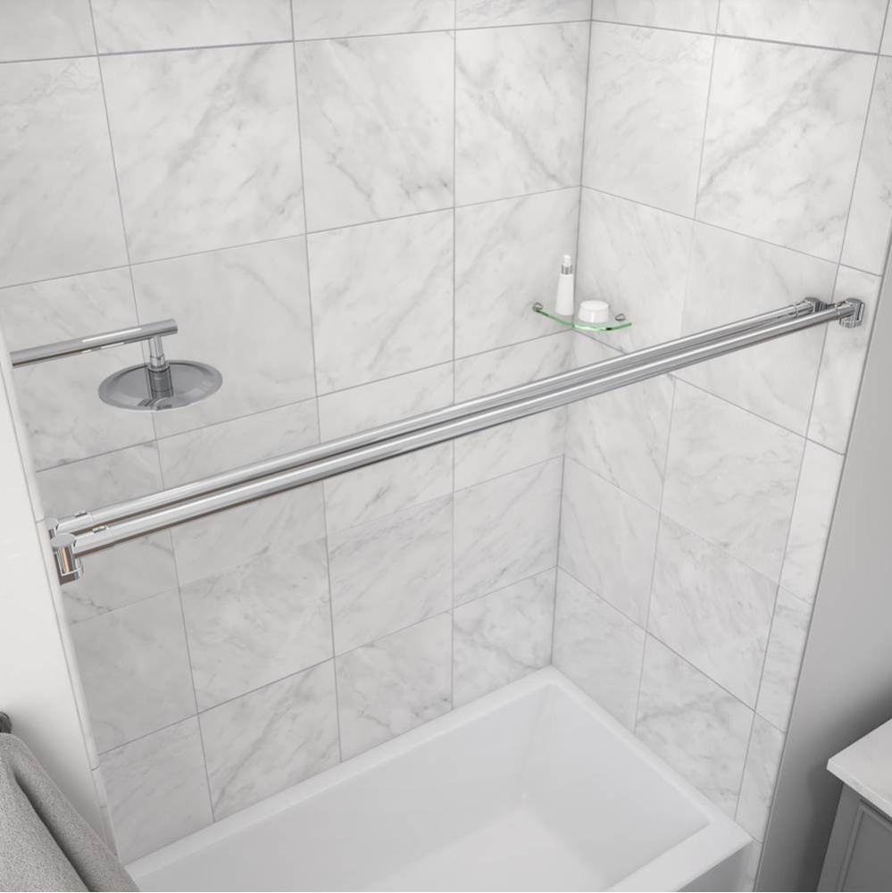 Dual Straight Shower Curtain Rod