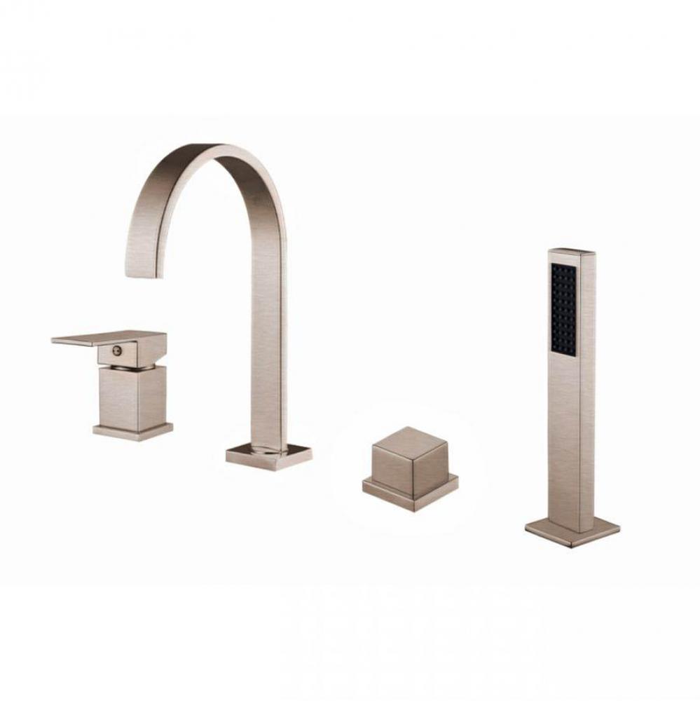 Roman Deck Mount Faucets - Gooseneck