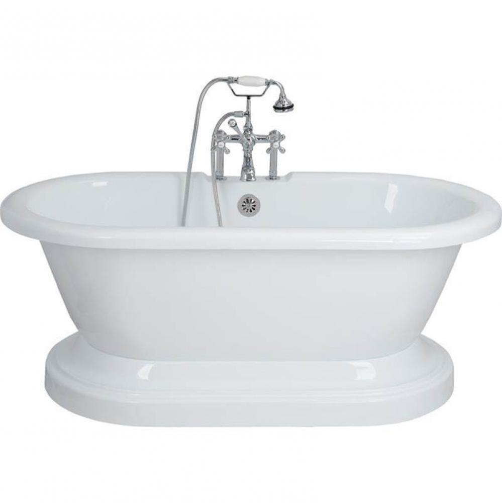 Claridge Acrylic Double Ended Pedestal Tub