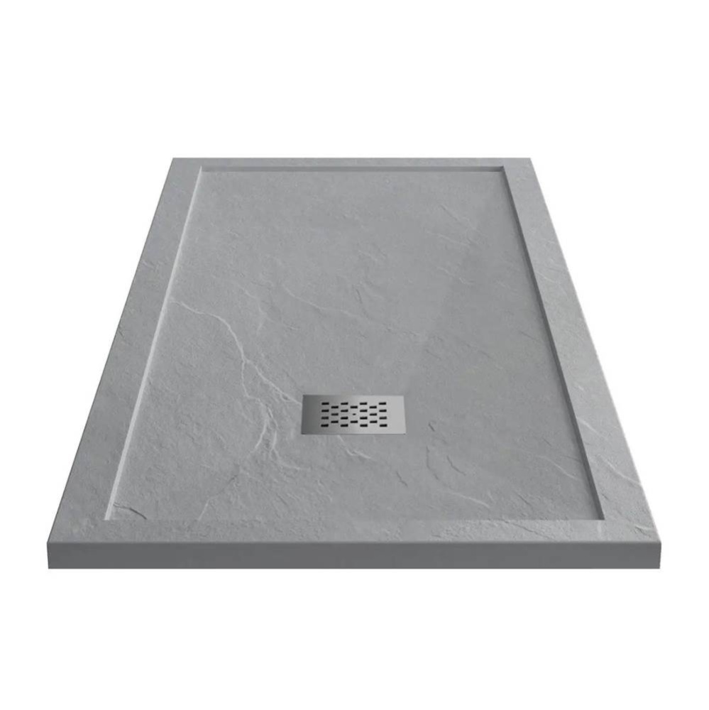 Light Gray Slate 48x32 Shower Pan