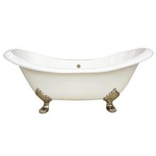 Maidstone 1201ds72-7-6 - Ravelle Cast Iron Double Slipper Clawfoot Tub