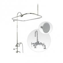 Maidstone 125-GR1-RS1 - Deck Mount Shower Kit with Gooseneck Faucet Shower Enclosure Set