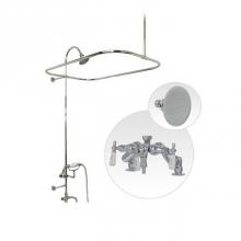 Maidstone 125-DR1-MS1 - Deck Mount Shower Kit with Down Spout Faucet Shower Enclosure Set