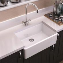 Maidstone 139-SB16-2 - 23'' x 17'' Fireclay Farmhouse Sink - White