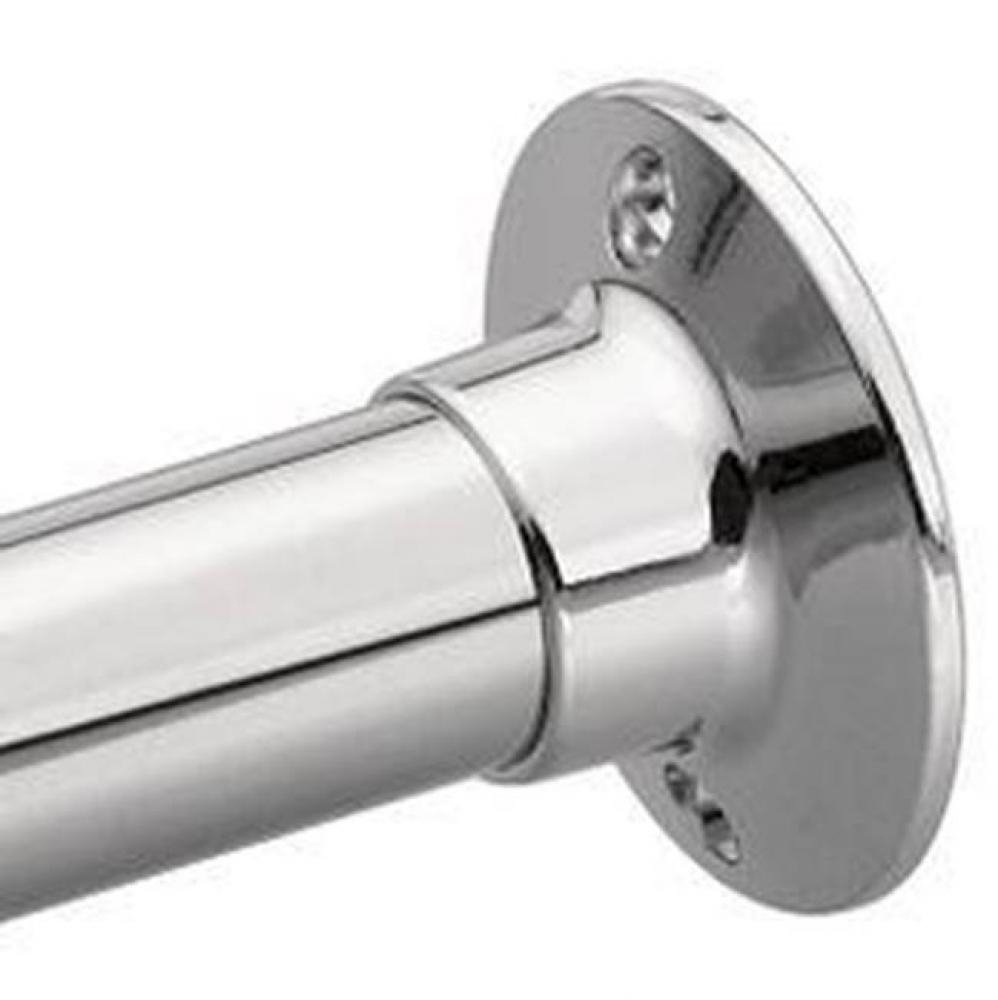 Chrome shower rod