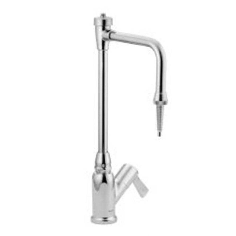 Chrome one-handle laboratory faucet