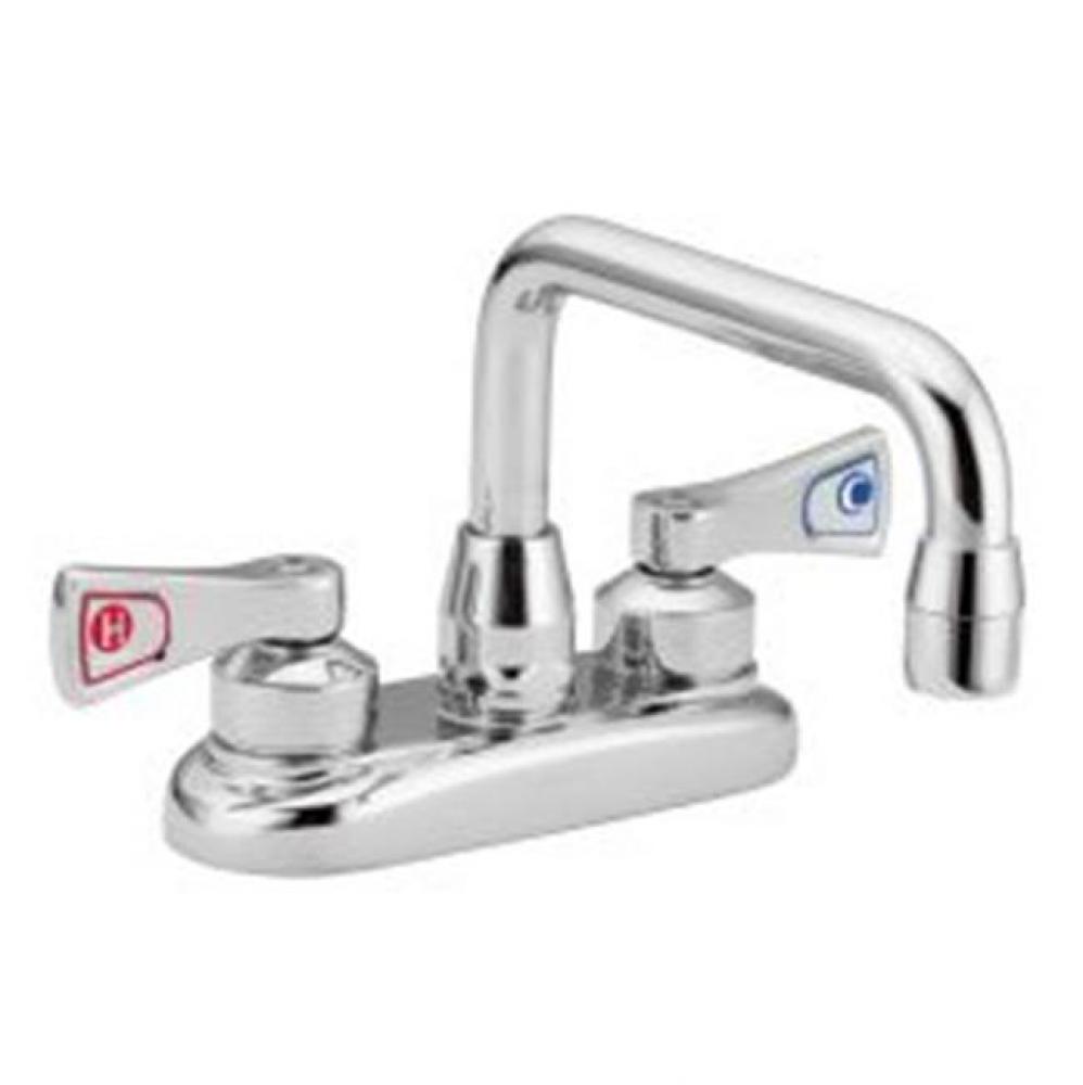 Chrome two-handle pantry faucet