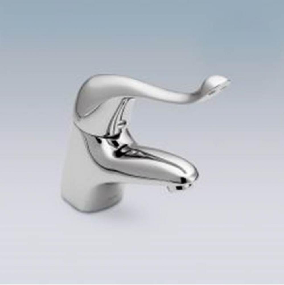 Chrome one-handle lavatory faucet