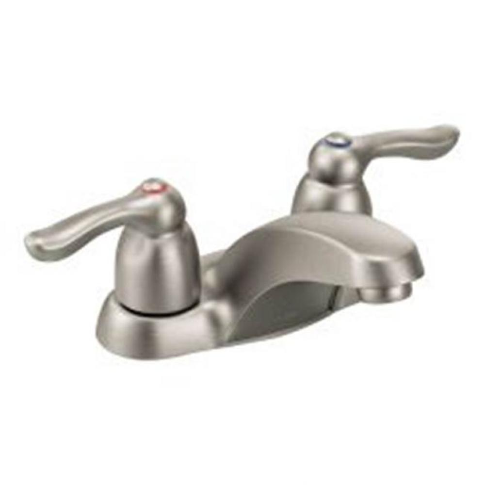 Classic brushed nickel two-handle lavatory faucet