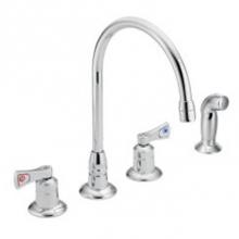 Moen Commercial 8242 - Chrome two-handle kitchen faucet