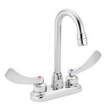 Moen Commercial 8278SMF12 - Chrome two-handle lavatory faucet