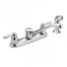 Moen Commercial 8791 - Chrome two-handle kitchen faucet