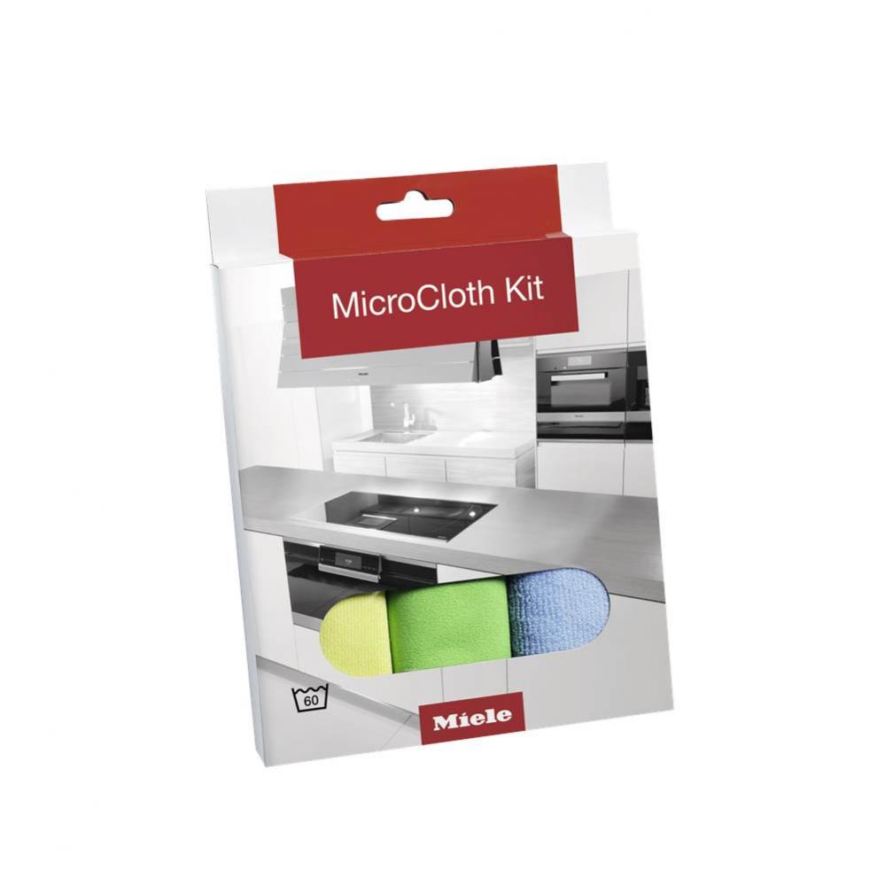 Microcloth Kit, 3 Pieces for Best Cleaning Results and Safe Use