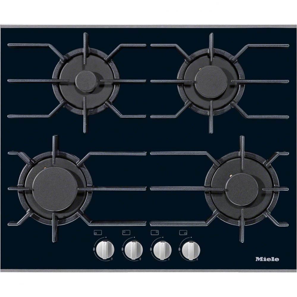 24'' Gas on Black Glass Cooktop