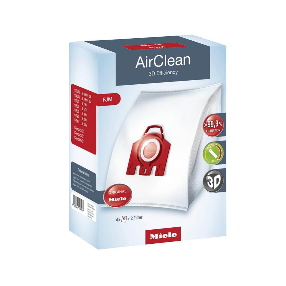 AirClean 3D FJM Dustbags 4 bags