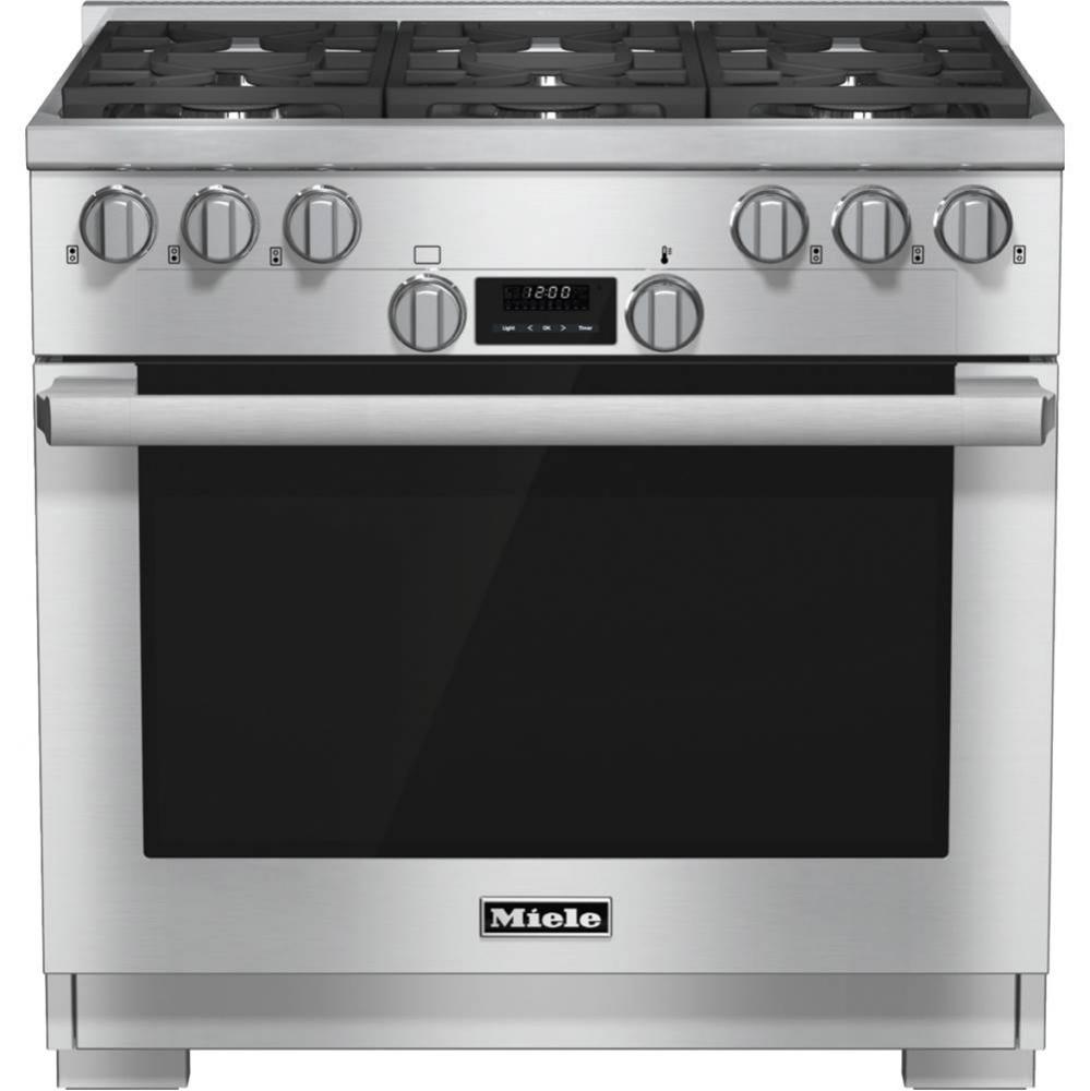 HR 1134-1 G - 36'' Gas Range DirectSelect 6 Burner (Clean Touch Steel)