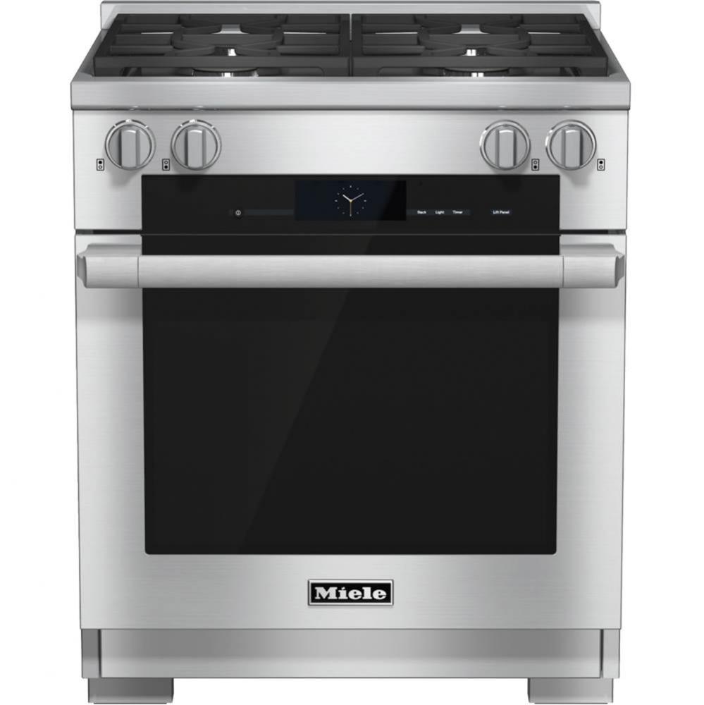 HR 1924-2 G - 30'' Dual Fuel Range M-Touch (Clean Touch Steel)