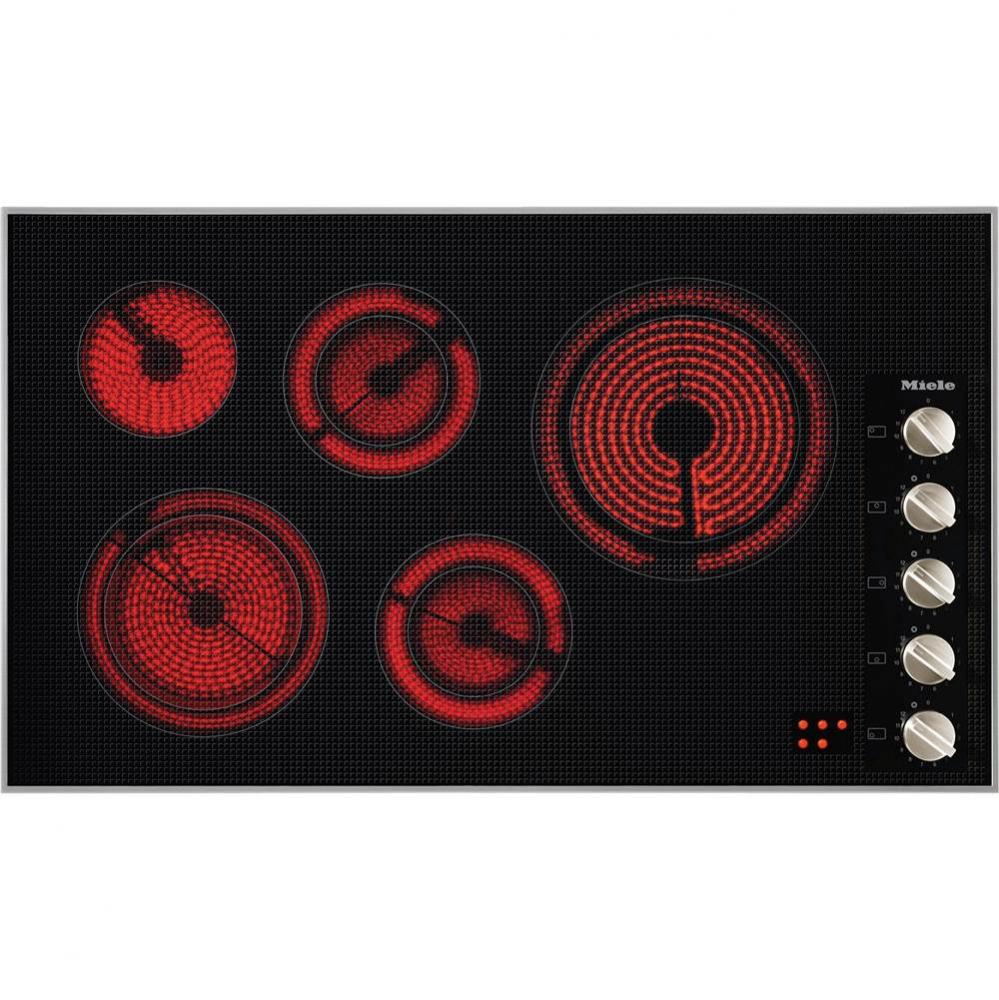 KM 5627 208V - 36'' Electric cooktop 208 Volts (Stainless Steel) w/knob control