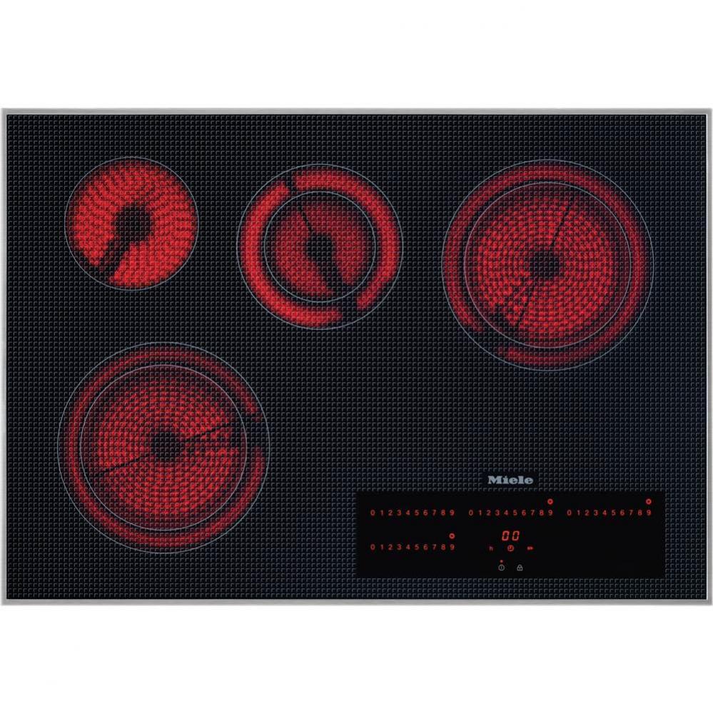 KM 5840 240V - 30'' Electric Cooktop 240 V SS Touch control