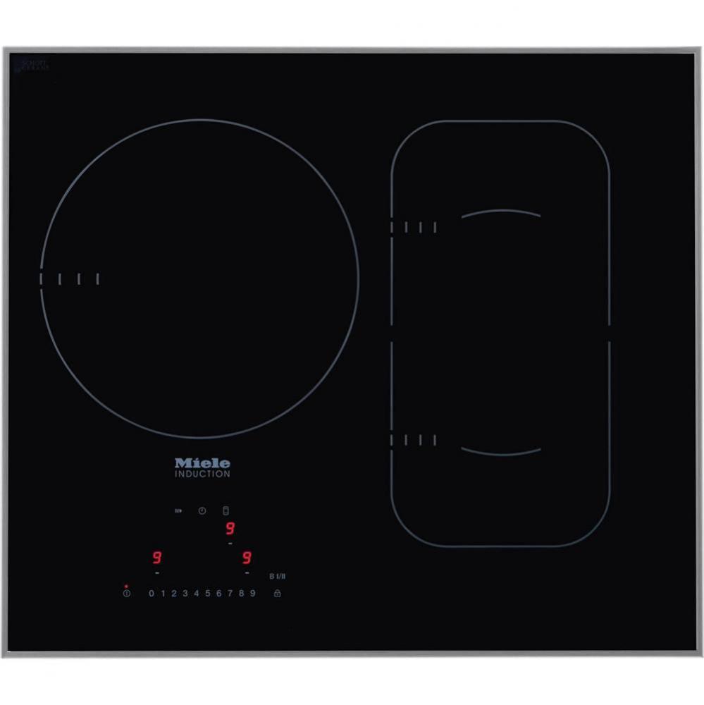 KM 6320 - 24'' Induction Cooktop framed (Stainless Steel)