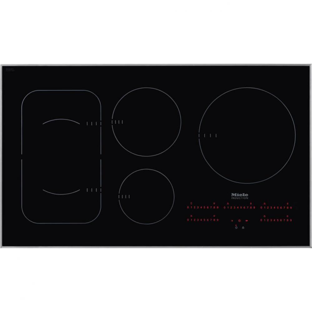 KM 6370 - 36'' Induction Cooktop framed (Stainless Steel)
