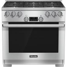 Miele 10833720 - HR 1134-1 G - 36'' Gas Range DirectSelect 6 Burner (Clean Touch Steel)