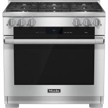 Miele 10902380 - HR 1934-2 G - 36'' Dual Fuel Range M-Touch 6 Burners (Clean Touch Steel)