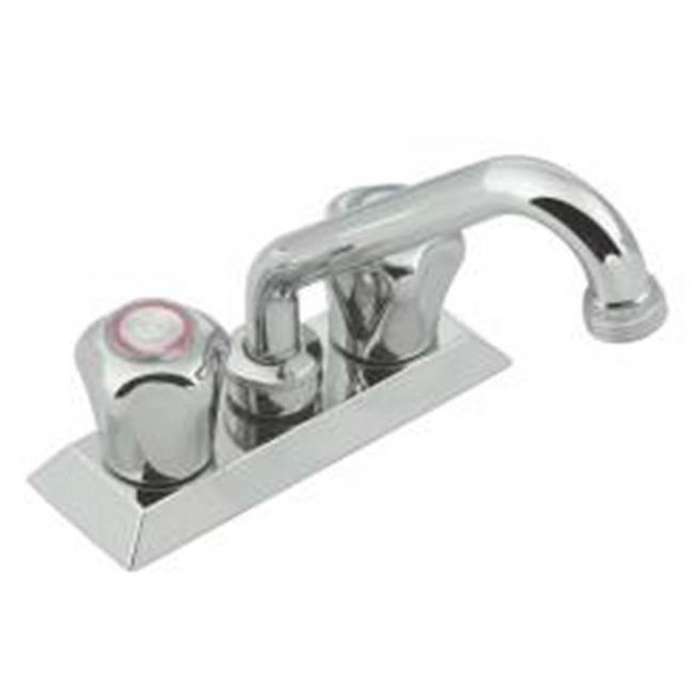 Ii Chrome Two-Handle Low Arc Centreset Laundry Faucet