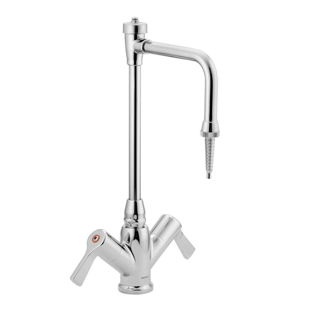 2 Hdl Lav Faucet W/9.75'' Spout End Nozz