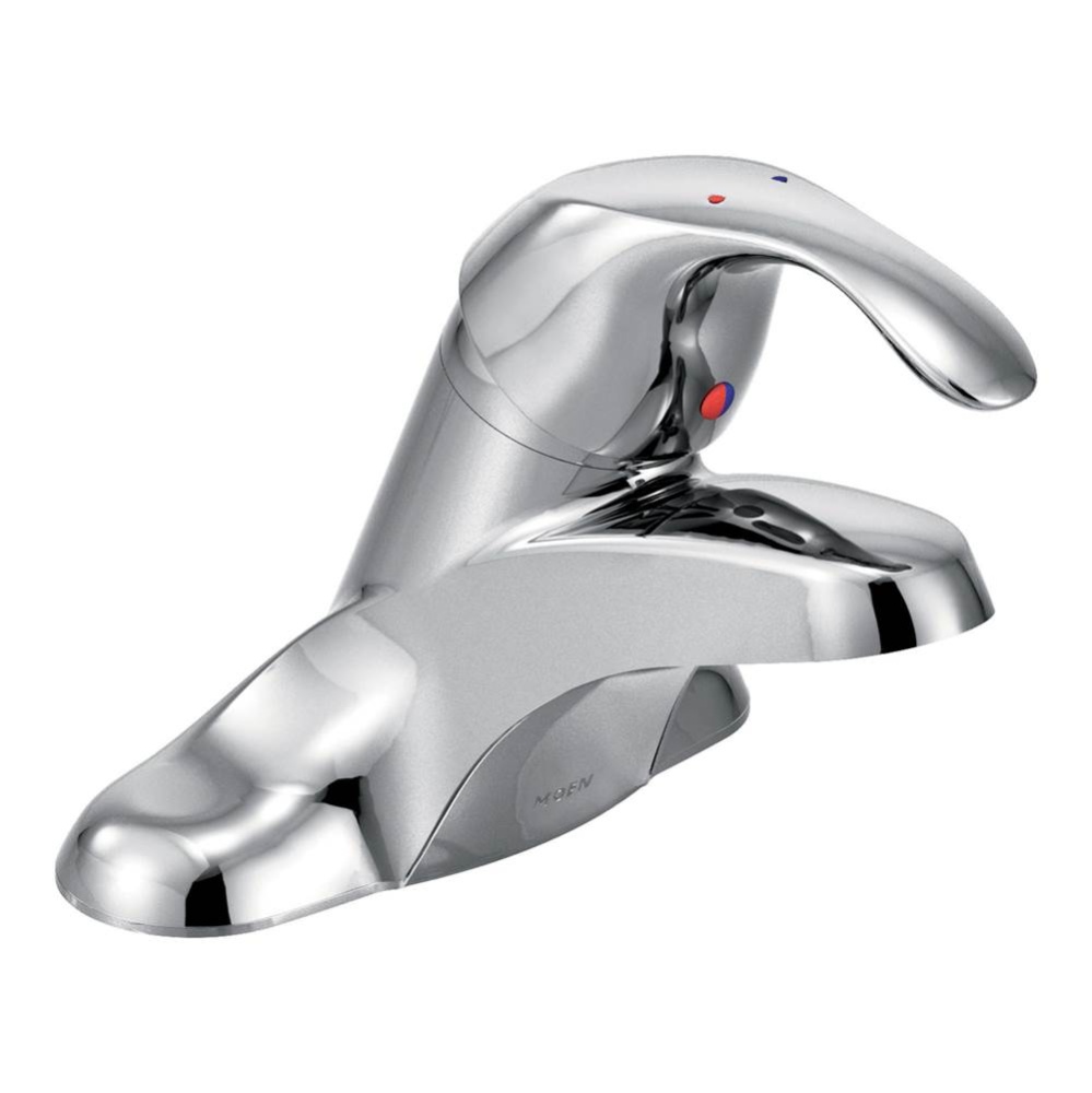 Commercial M-Bition 4-Inch Centerser Bathroom Faucet with 3-Inch Lever Handle, 0.5-gpm, Chrome
