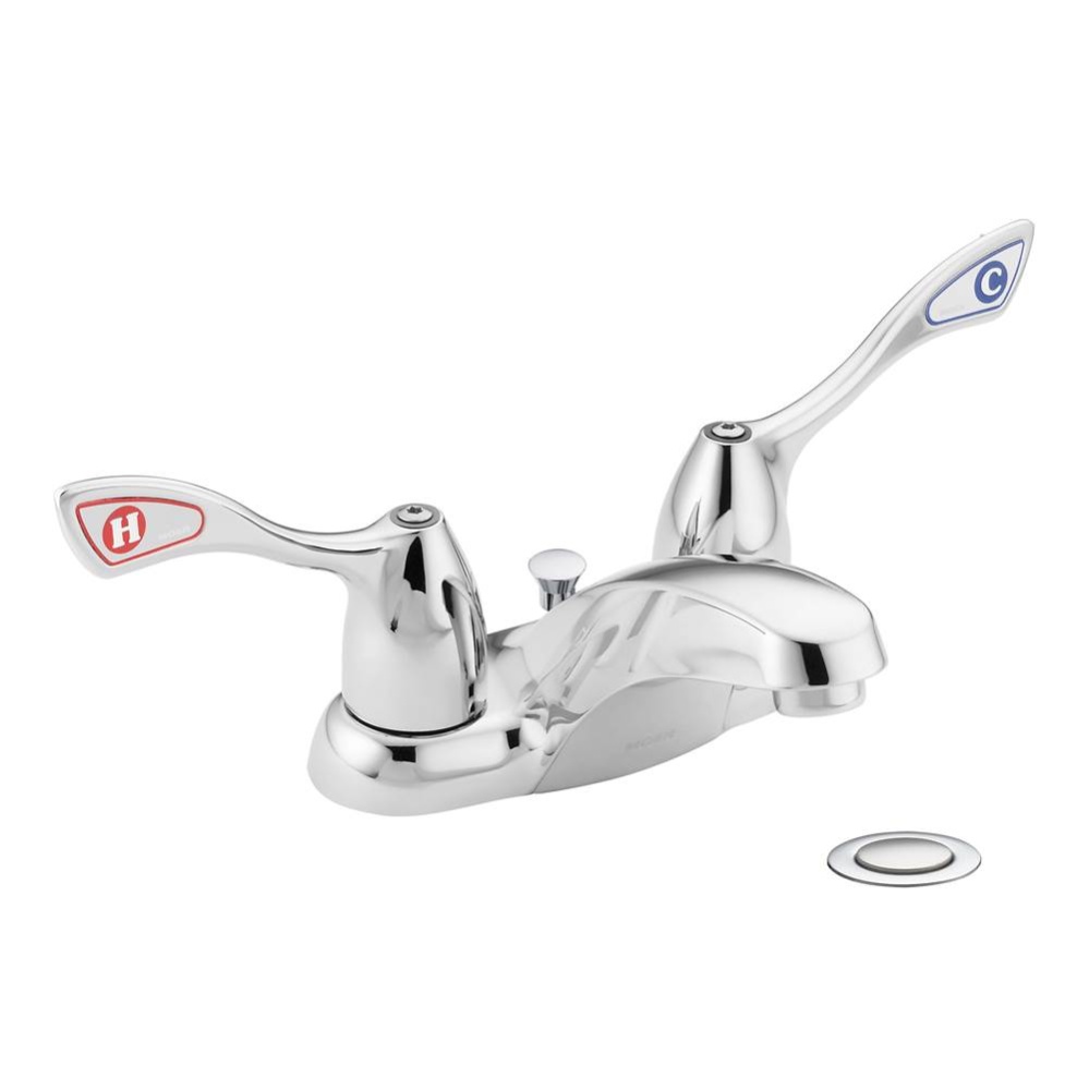 M-Bition Two Handle Centerset Bathroom Faucet with Drain