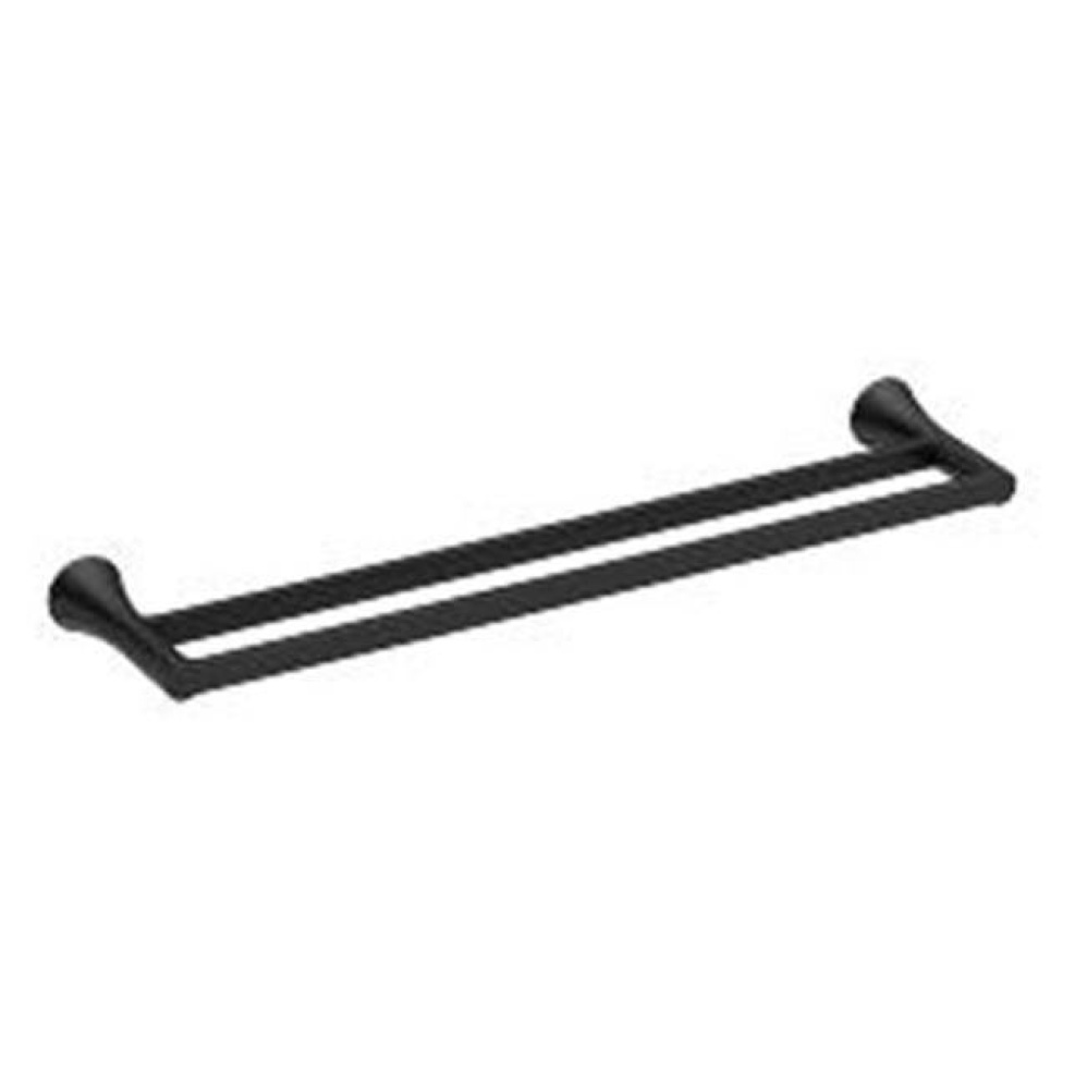 Jase 24'' Double Towel Bar Bl