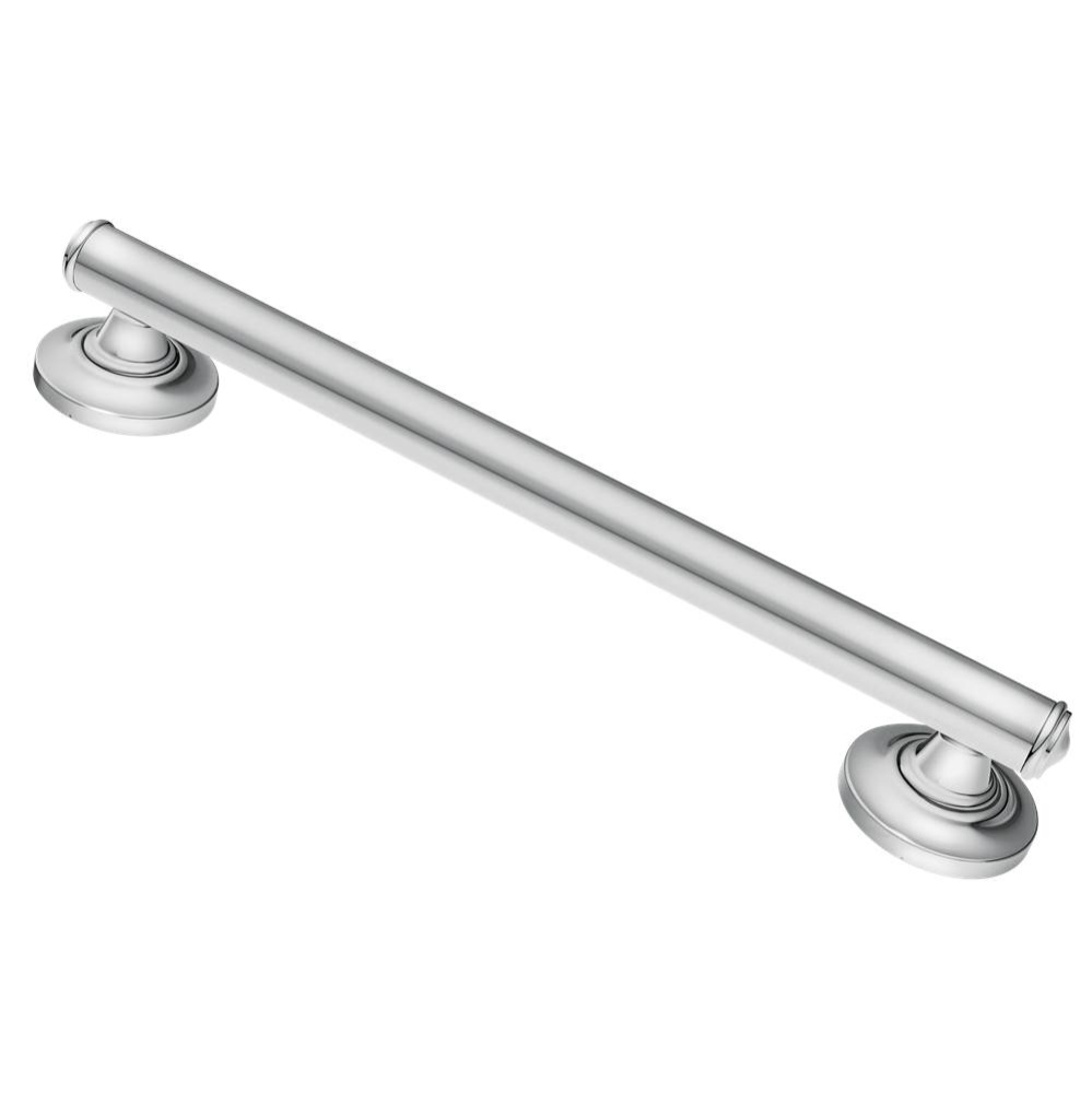 Designer Elegance 16 in. x 1-1/4 in.  Concealed-Screw Grab Bar in Chrome