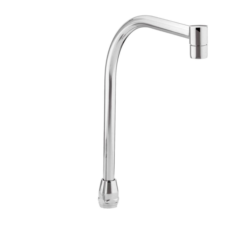 Commercial M-Dura 8.00-Inch Reach Gooseneck Spout 10.00-Inch to Aerator, Chrome