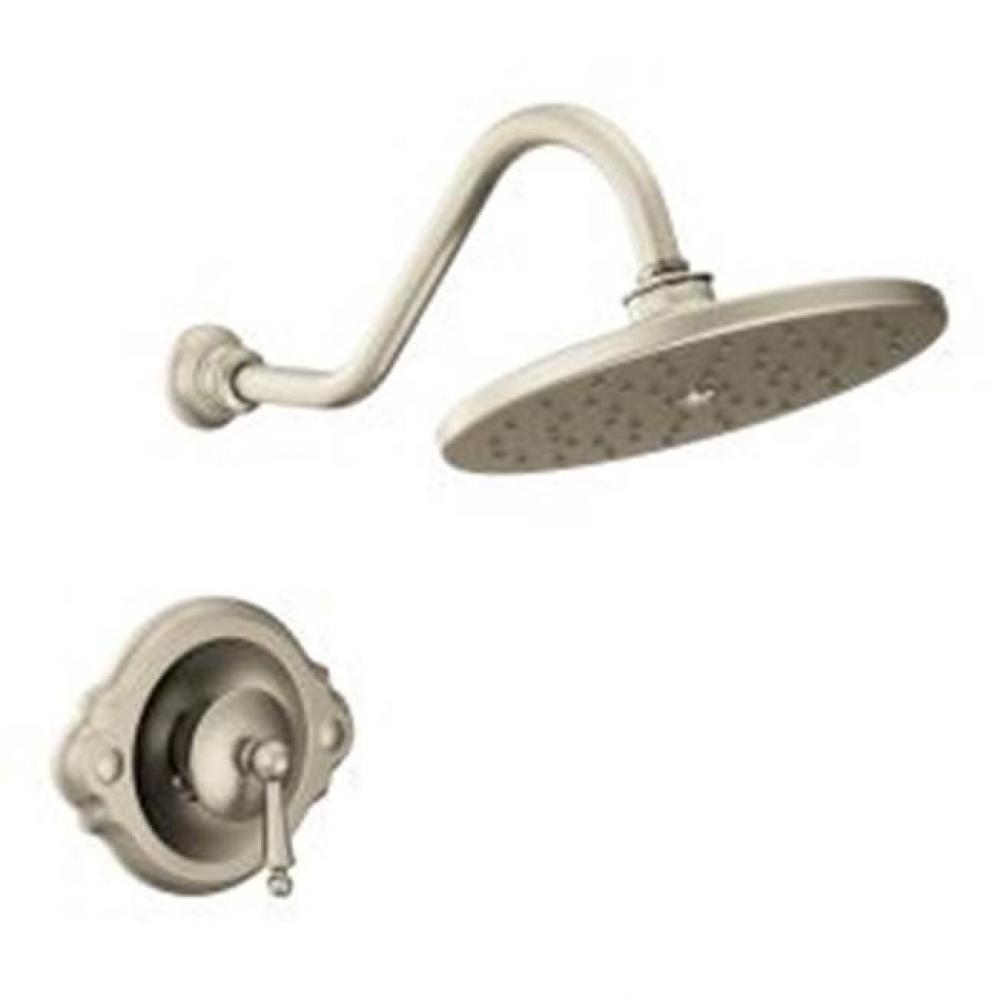 Brushed nickel Posi-Temp(R) shower