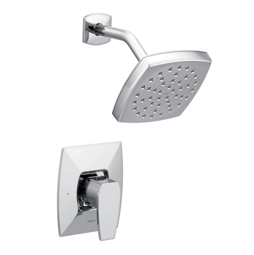 Via Single-Handle 1-Spray PosiTemp Eco-Performance Shower Faucet in Chrome (Valve Not Included)