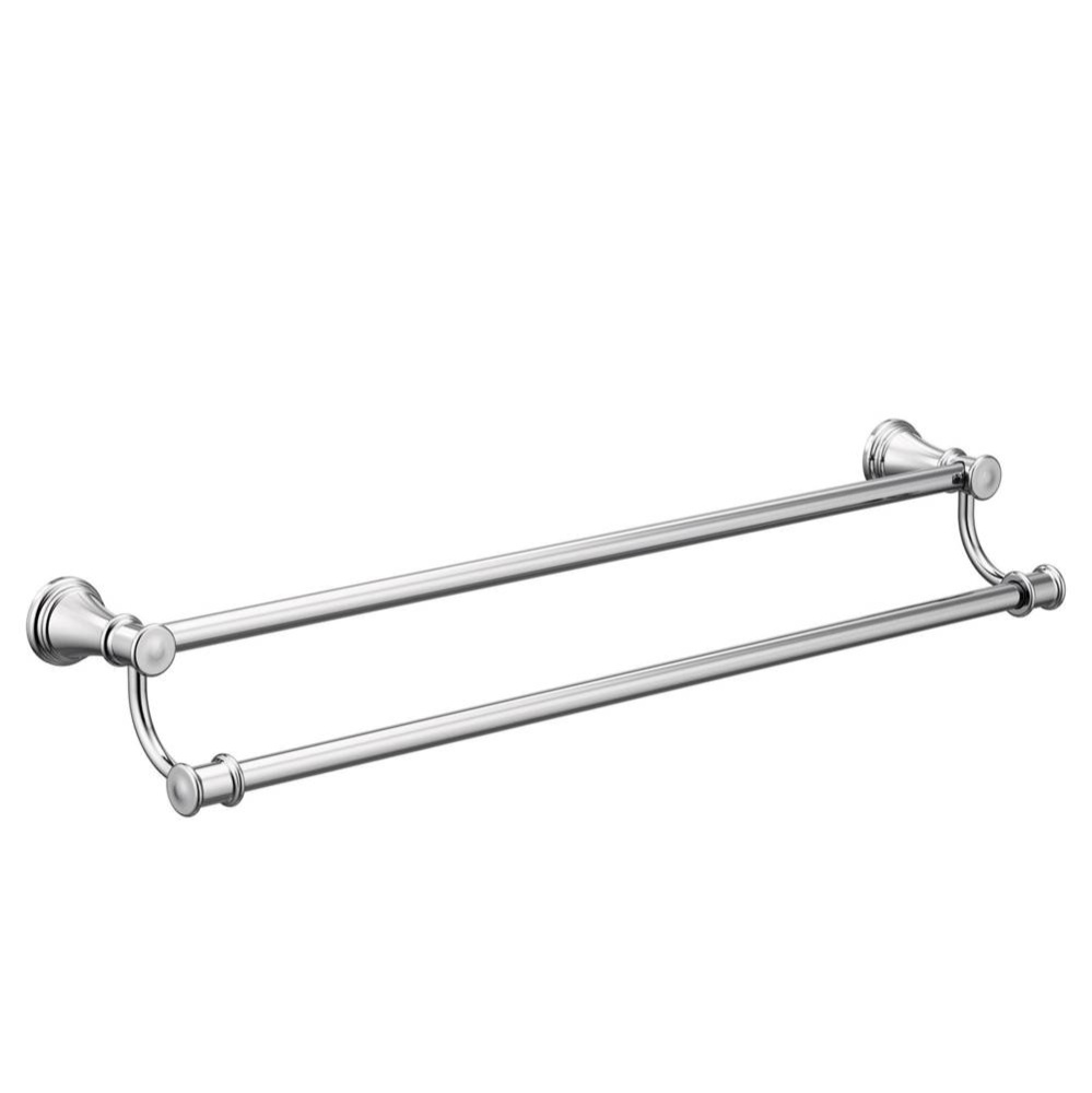 Belfield 24-in. Double Towel Bar Chr
