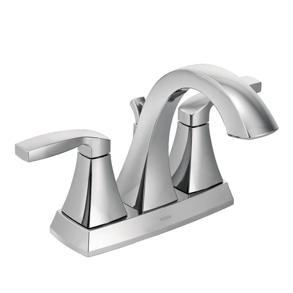 Voss Chrome Two-Handle High Arc Bathroom Faucet