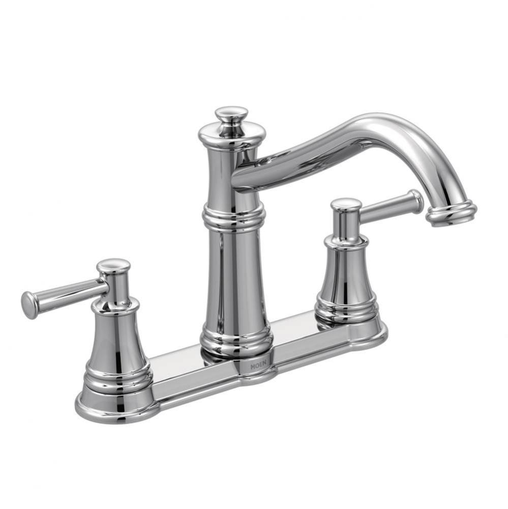 Belfield Chrome Two-Handle High Arc Kitchen Faucet