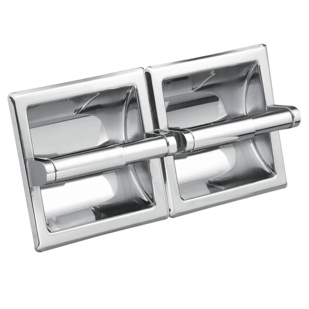 Htl/Mtl Recessed Dbl Paper Holder Ch