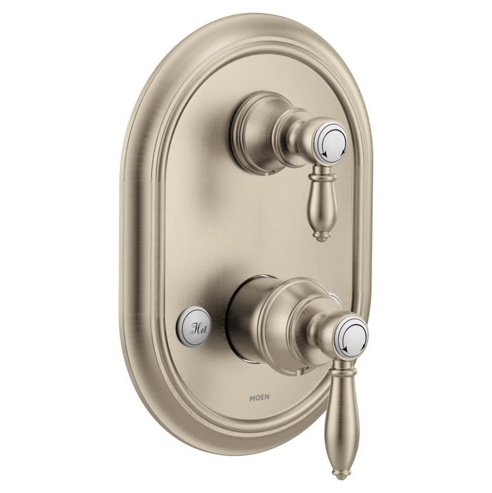 Weymouth Brushed Nickel M-Core 3-Series With Integrated Transfer Valve Trim