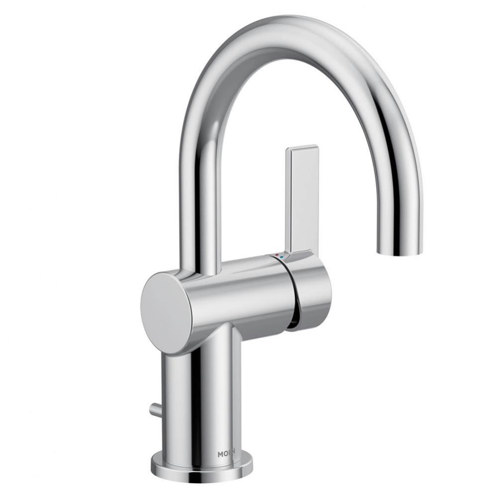 Cia Chrome One-Handle High Arc Bathroom Faucet