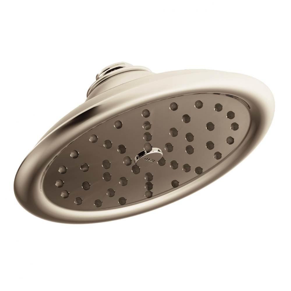 Polished Nickel One-Function 7'' Diameter Spray Head Rainshower