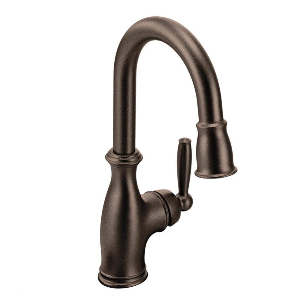 Brantford Oil Rubbed Bronze One-Handle High Arc Pulldown Bar Faucet