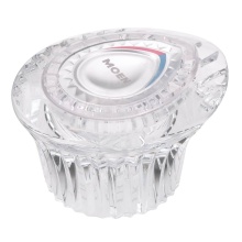 Moen Canada 98039 - Knob Handle Kit, Chateau 1 Handle Tub/Shower, Clear Knob with White and Chrome Insert