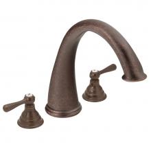 Moen Canada T920ORB - Kingsley Oil Rubbed Bronze Two-Handle High Arc Roman Tub Faucet