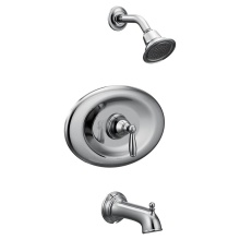 Moen Canada T2157EP - Brantford Conversion Tub and Shower Faucet with Metal Lever Handle